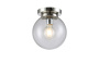 Накладные светильники — Накладной светильник Crystal Lux MARIO PL1 D200 NICKEL/TRANSPARENTE купить в 