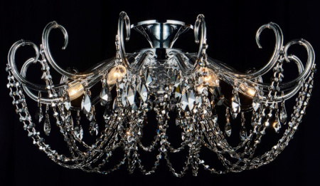 Люстры накладные — Накладная люстра Crystal Lux IMPERIA PL6 CHROME/SMOKE купить в 