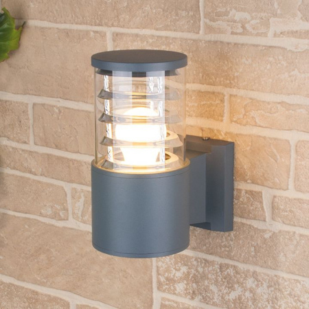 Уличные настенные светильники — Светильник настенный Elektrostandard Techno 1408 cерый купить в 