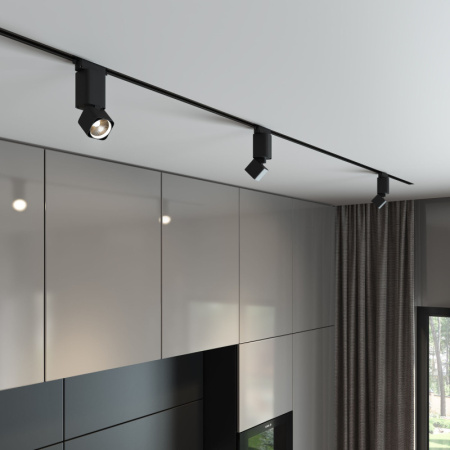 Трековые светильники — Светильник на шине Elektrostandard Cubus чёрный матовый 10W 4200K (85516/01) однофазный купить в 