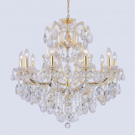 Люстры подвесные — Подвесная люстра Crystal Lux ISABEL SP11 GOLD/TRANSPARENT купить в 