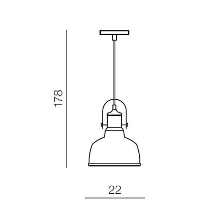 Подвесные светильники — Подвесной светильник Azzardo Darling 1 AZ2143 купить в 