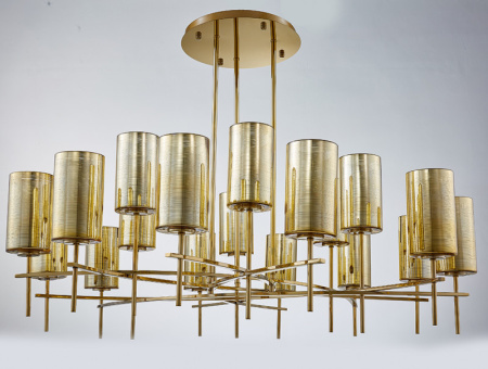 Люстры на штанге — Люстра на штанге Newport 4329+9/C gold купить в 