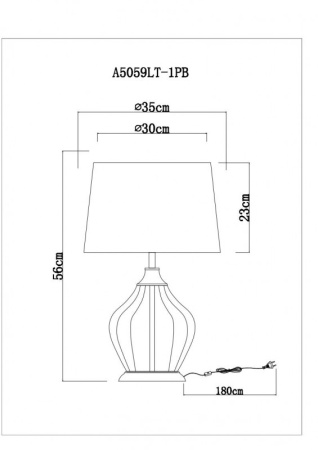 Настольные лампы — Настольная лампа ARTE Lamp A5059LT-1PB купить в  Настольные лампы — Настольная лампа ARTE Lamp A5059LT-1PB купить в