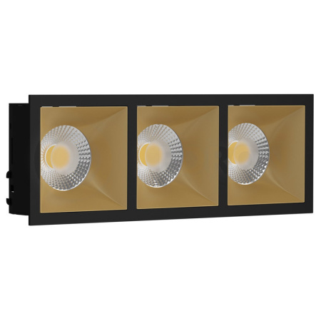 Встраиваемые точечные светильники — Встраиваемый светильник LeDron RISE KIT 3 Black/Gold купить в  Встраиваемые точечные светильники — Встраиваемый светильник LeDron RISE KIT 3 Black/Gold купить в