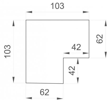 Углы профиля — Угол профиля Denkirs TR3041-AL купить в 