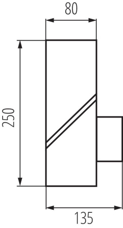 Свет для улицы — Садовый настенный светильник Kanlux LAVEN EL 25 GR 36548 купить в 