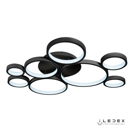 Свет для дома — Потолочная люстра iLedex Ring Star 9004-8L-X BK купить в  Свет для дома — Потолочная люстра iLedex Ring Star 9004-8L-X BK купить в