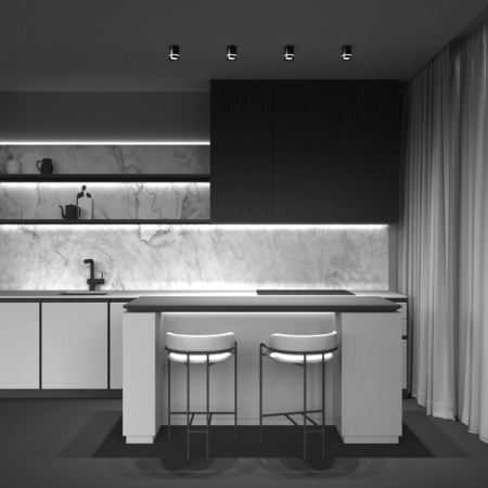 Накладные точечные светильники — Накладной светильник Maytoni Technical C085CL-9W3K-B купить в 