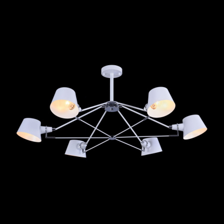 Люстры на штанге — Люстра на штанге Freya FR5038-CL-06-W купить в 