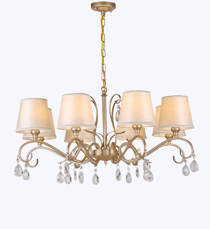 Люстры подвесные — 4880/8 жемчужное золото купить в 
