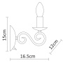 Настенные бра — Бра ARTE Lamp A1129AP-1WH купить в  Настенные бра — Бра ARTE Lamp A1129AP-1WH купить в