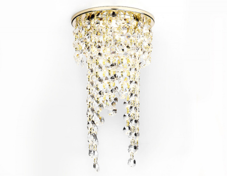 Встраиваемые точечные светильники — Встраиваемый светильник Ambrella Light K2071 G/CL купить в 