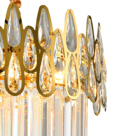 Люстры каскадные — Каскадная люстра Natali Kovaltseva NAVIS 76019/5C GOLD купить в  Люстры каскадные — Каскадная люстра Natali Kovaltseva NAVIS 76019/5C GOLD купить в