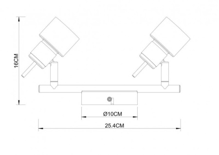 Споты — Спот ARTE Lamp A1906PL-2WH купить в 