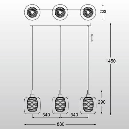 Подвесные светильники — Подвесной светильник Zumaline Donato P0310-03H-B5GP купить в 
