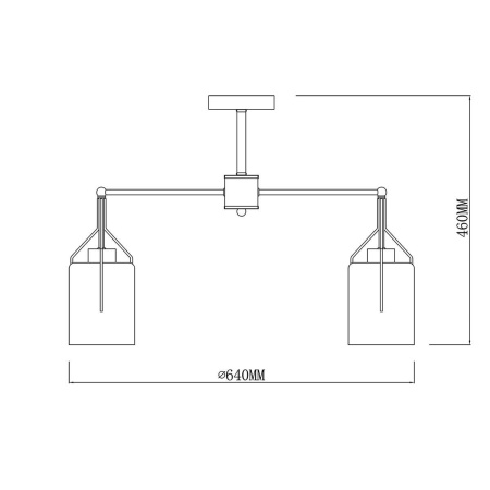 Люстры на штанге — Потолочная люстра Escada DIVITA 688/5P купить в 