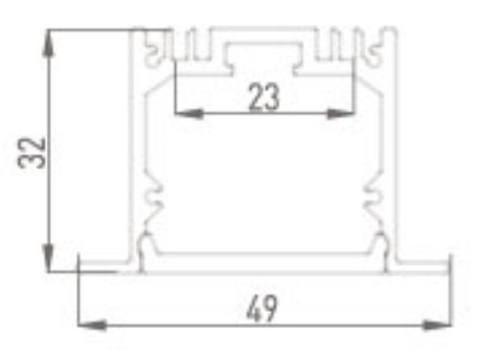Профили для светодиодных лент — Профиль DesignLed LE.4932 купить в 