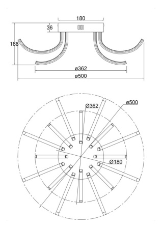 Люстры накладные — Накладная люстра Freya FR6046CL-L50W купить в  Люстры накладные — Накладная люстра Freya FR6046CL-L50W купить в