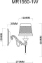 Настенные бра — Бра MyFar MR1560-1W купить в 