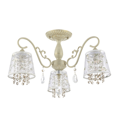 Потолочные люстры — 3574/3 белый с ст. золотом купить в 