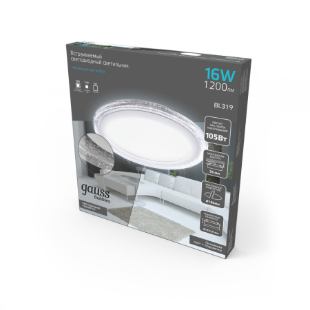 Встраиваемые точечные светильники — Встраиваемый светильник Gauss BL319 купить в 