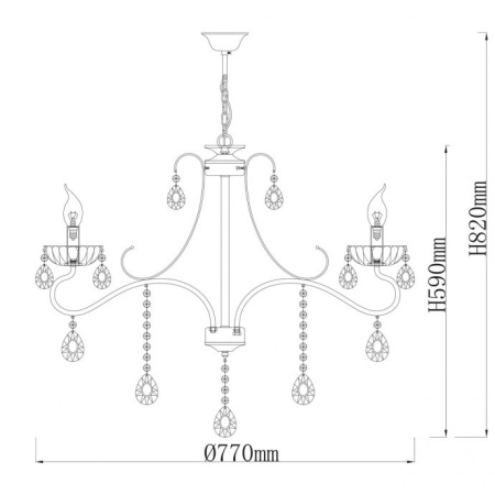 Люстры подвесные — Подвесная люстра DeMarkt 683014105 купить в 