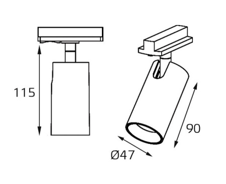 Трековые светильники — Светильник на шине ITALLINE TR 3006 gold купить в 