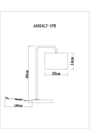 Настольные лампы — Настольная лампа ARTE Lamp A5024LT-1PB купить в  Настольные лампы — Настольная лампа ARTE Lamp A5024LT-1PB купить в