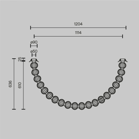 Подвесные светильники — Подвесной светильник Maytoni MOD555CL-L28G3K купить в 