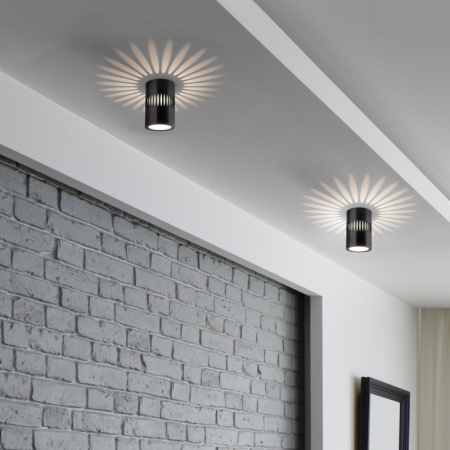 Накладные точечные светильники — Накладной светильник Elektrostandard DLS026 7W 4200К черный купить в 