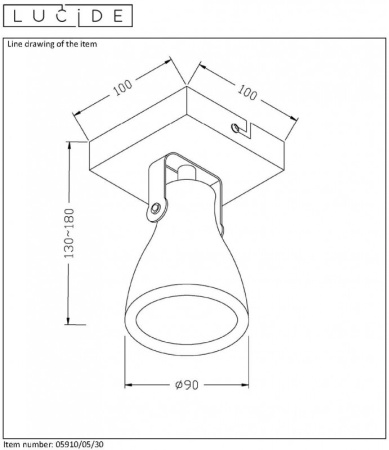 Споты — Спот LUCIDE 05910/05/30 купить в 