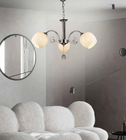 Люстры подвесные — Подвесная люстра Seven Fires Xandra WD3524/3H-CR-WT купить в 