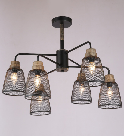 Потолочные люстры — 437/6 черный купить в 
