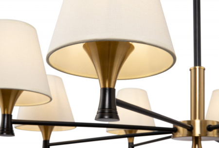 Люстры на штанге — Люстра на штанге Freya FR5098PL-08BBS купить в 