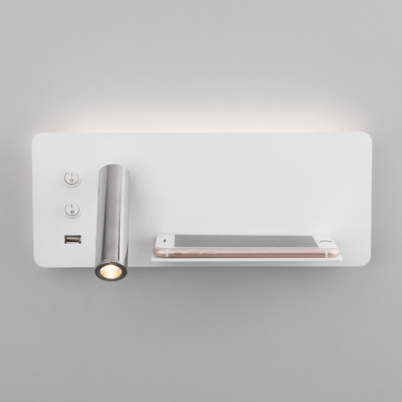 Настенные бра — Бра Elektrostandard Fant R LED белый/хром (MRL LED 1113) купить в  Настенные бра — Бра Elektrostandard Fant R LED белый/хром (MRL LED 1113) купить в