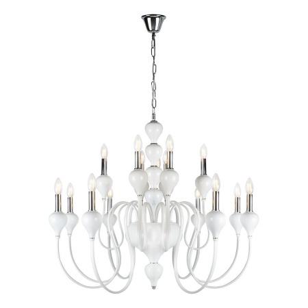 Потолочные люстры — Подвесная люстра iLamp Lady 88003-10+5 WH купить в  Потолочные люстры — Подвесная люстра iLamp Lady 88003-10+5 WH купить в