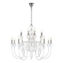 Потолочные люстры — Подвесная люстра iLamp Lady 88003-10+5 WH купить в  Потолочные люстры — Подвесная люстра iLamp Lady 88003-10+5 WH купить в