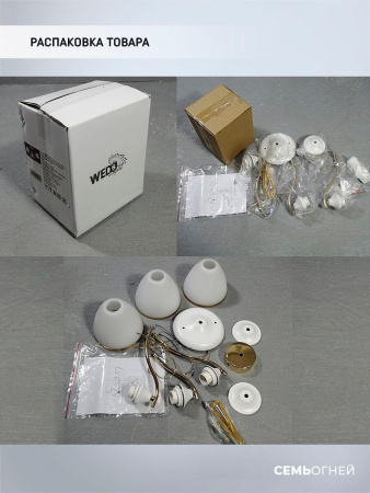 Люстры на штанге — Потолочная люстра Seven Fires Dzintars WD3523/3C-WT-FGD-WT купить в  Люстры на штанге — Потолочная люстра Seven Fires Dzintars WD3523/3C-WT-FGD-WT купить в