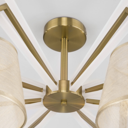 Люстры на штанге — Люстра на штанге Eurosvet 60082/8 золотая бронза купить в 