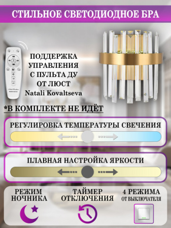 Настенные бра — Бра Natali Kovaltseva LED LAMPS 81122/1W купить в  Настенные бра — Бра Natali Kovaltseva LED LAMPS 81122/1W купить в