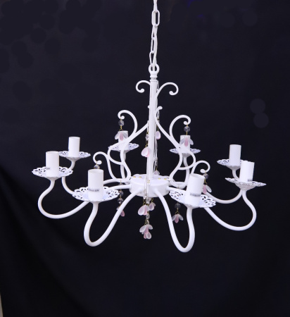 Люстры подвесные — 4849/8 белый купить в 