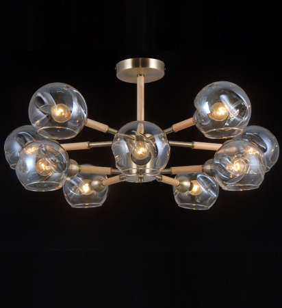 Потолочные люстры — 42342/10 бронза+дерево купить в 