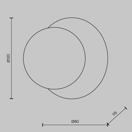 Настенные бра — Бра Maytoni MOD331WL-L3BS3K купить в 