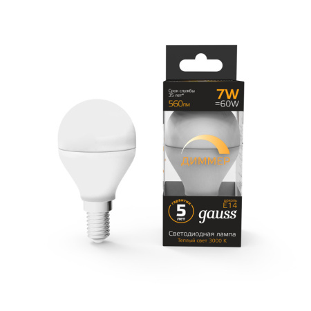 Светодиодные лампы — Светодиодная лампа Gauss 105101107-D купить в 