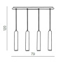 Подвесные светильники — Подвесной светильник Azzardo Tubo 4 AZ1238 купить в 