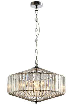 Люстры подвесные — Подвесная люстра Crystal Lux FIESTA SP5 CHROME/TRANSPARENTE купить в 