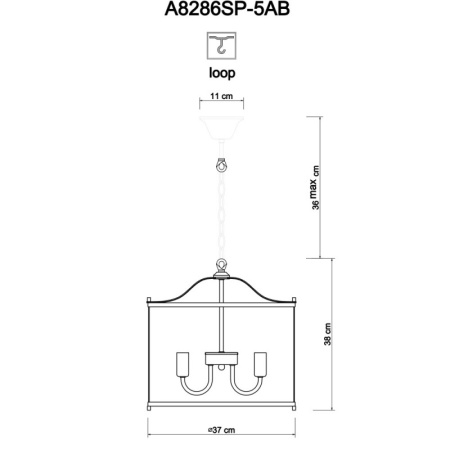 Подвесные светильники — Подвесной светильник ARTE Lamp A8286SP-5AB купить в  Подвесные светильники — Подвесной светильник ARTE Lamp A8286SP-5AB купить в