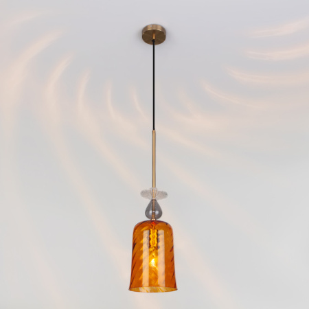 Подвесные светильники — Подвесной светильник Eurosvet 50194/1 янтарный купить в 