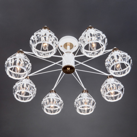 Люстры на штанге — Люстра на штанге Eurosvet 70075/8 белый купить в 